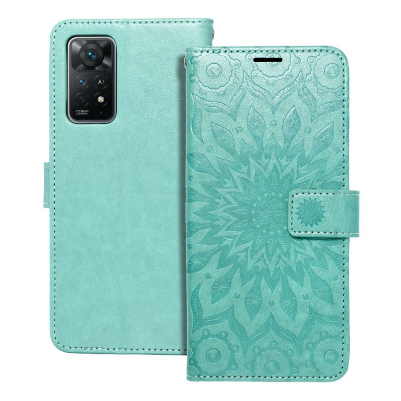 Peňaženkové puzdro MEZZO Book na XIAOMI Redmi Note 11 Pro 5G Mandala  Zelený