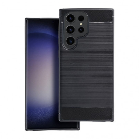Kryt Carbon na Samsung Galaxy S22 Elegant Čierny