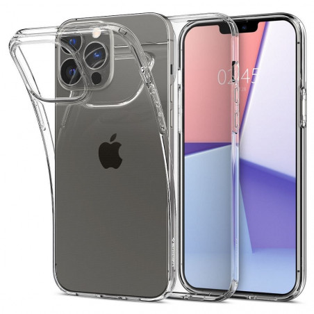 Kryt Spigen Liquid Crystal na Apple iPhone 13 Pro Max Krištáľovo čistý Transparentný