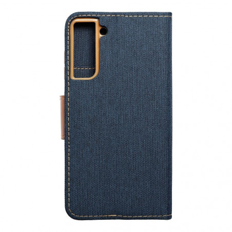 Peňaženkové puzdro CANVAS Book na Samsung Galaxy S21 FE 5G Námornícka modrá