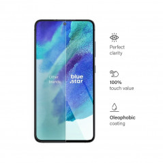 Ochranné sklo Blue Star 9H na Samsung Galaxy S21 FE 5G Transparentný 