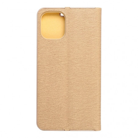 Peňaženkové puzdro LUNA Book Gold na Apple iPhone 12 mini Elegant  Zlatý