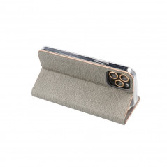 Peňaženkové puzdro LUNA Book Gold na Samsung Galaxy S20 FE 5G 2022 Elegant  Strieborný