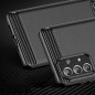 Kryt Carbon na Samsung Galaxy A72 LTE Elegant  Čierny