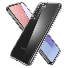Kryt Spigen Ultra Hybrid na Samsung Galaxy S22 Krištáľovo čistý  Transparentný