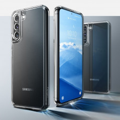 Kryt Spigen Ultra Hybrid na Samsung Galaxy S22 Krištáľovo čistý  Transparentný