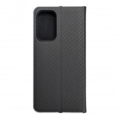 Peňaženkové puzdro LUNA Book Carbon na Samsung Galaxy A33 Uhlíkové vlákno, Elegant Čierny