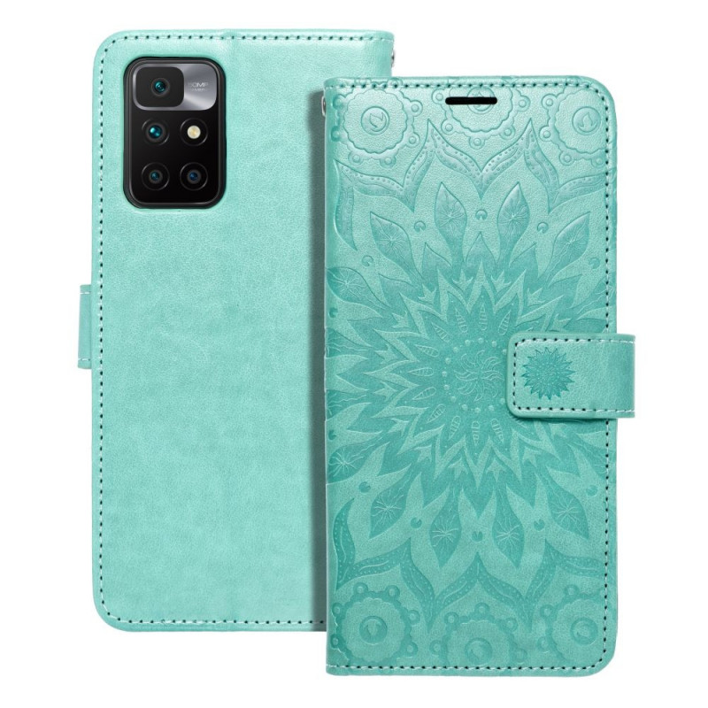 Peňaženkové puzdro MEZZO Book na XIAOMI Redmi 10 Mandala  Zelený