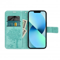 Peňaženkové puzdro MEZZO Book na Samsung Galaxy A04s Strom  Zelený