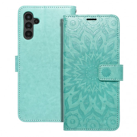 Peňaženkové puzdro MEZZO Book na Samsung Galaxy A04s Mandala Zelený