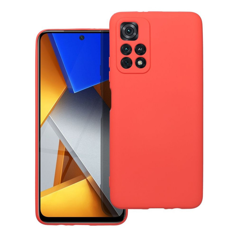 Kryt Silicone na XIAOMI Poco M4 Pro 5G Elegant  Broskyňový