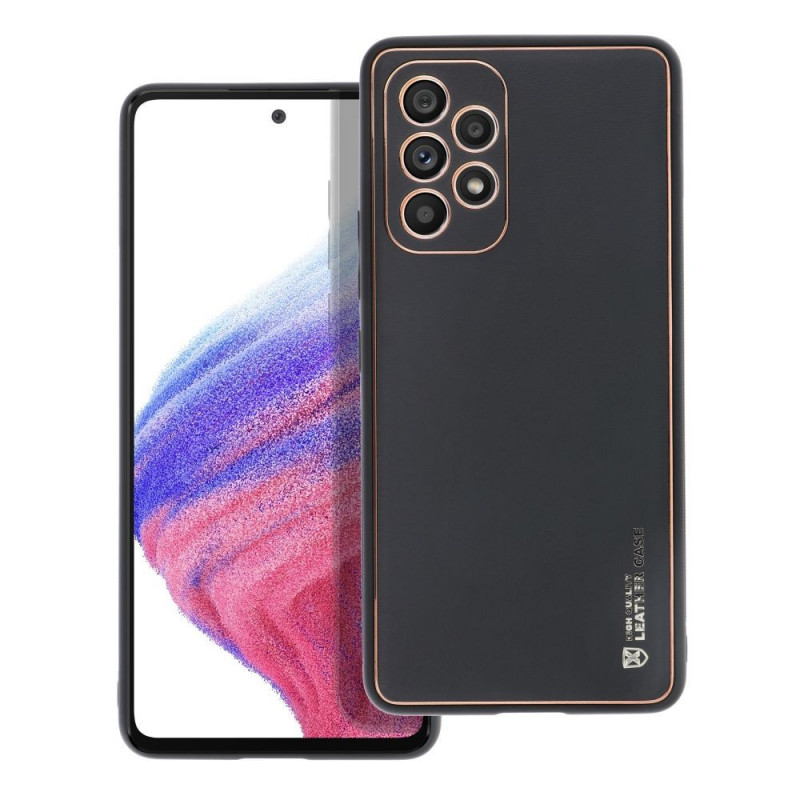Kryt Leather na Samsung Galaxy A53 5G Čierny