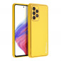 Kryt Leather na Samsung Galaxy A53 5G Žltý