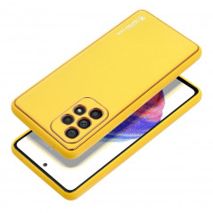 Kryt Leather na Samsung Galaxy A53 5G Žltý