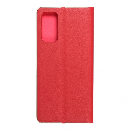 Peňaženkové puzdro LUNA Book Gold na Samsung Galaxy S20 FE 5G Elegant  Červený