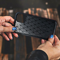 Kryt Carbon na Samsung Galaxy S21 5G Elegant  Čierny