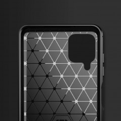 Kryt Carbon na Samsung Galaxy A12 Elegant  Čierny