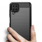 Kryt Carbon na Samsung Galaxy A12 Elegant  Čierny
