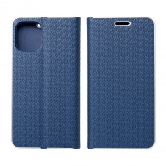 Peňaženkové puzdro LUNA Book Carbon na Samsung Galaxy A72 5G Uhlíkové vlákno, Elegant  Modrý