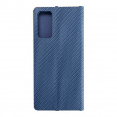 Peňaženkové puzdro LUNA Book Carbon na Samsung Galaxy S20 FE Uhlíkové vlákno, Elegant Modrý