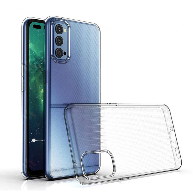 Kryt Ultra Slim 0,5mm na Oppo Reno4 Transparentný