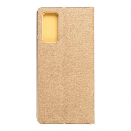 Peňaženkové puzdro LUNA Book Gold na Samsung Galaxy S20 FE Elegant Zlatý