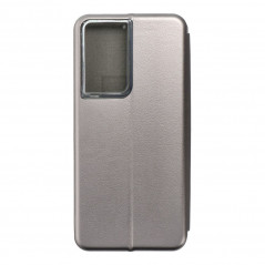 Peňaženkové puzdro Book Elegance na Samsung Galaxy S21 Ultra 5G Elegant Šedý