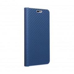 Peňaženkové puzdro LUNA Book Carbon na XIAOMI Poco M3 Pro 5G Uhlíkové vlákno, Elegant  Modrý