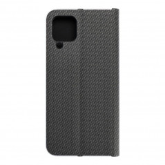 Peňaženkové puzdro LUNA Book Carbon na Samsung Galaxy A22 LTE Uhlíkové vlákno, Elegant  Čierny