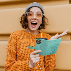 Peňaženkové puzdro MEZZO Book na Samsung Galaxy A32 LTE Strom  Zelený