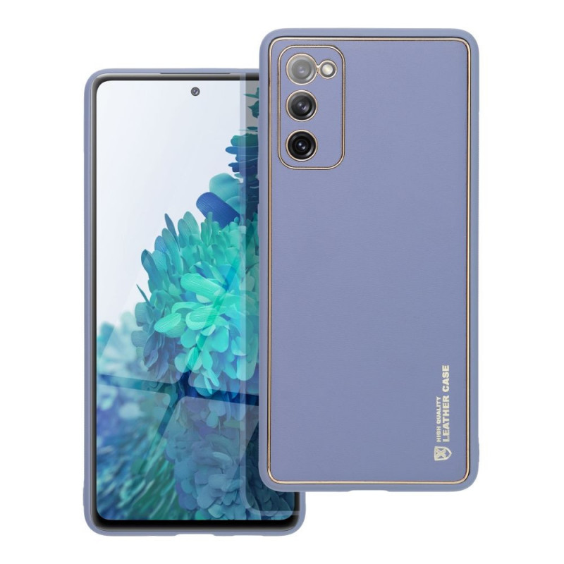 Kryt Leather na Samsung Galaxy S20 FE 5G 2022 Modrý
