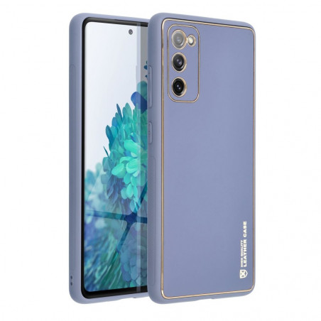Kryt Leather na Samsung Galaxy S20 FE 5G 2022 Modrý