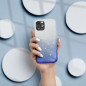 Kryt Shining na Samsung Galaxy A52 LTE Prehľadný a modrý
