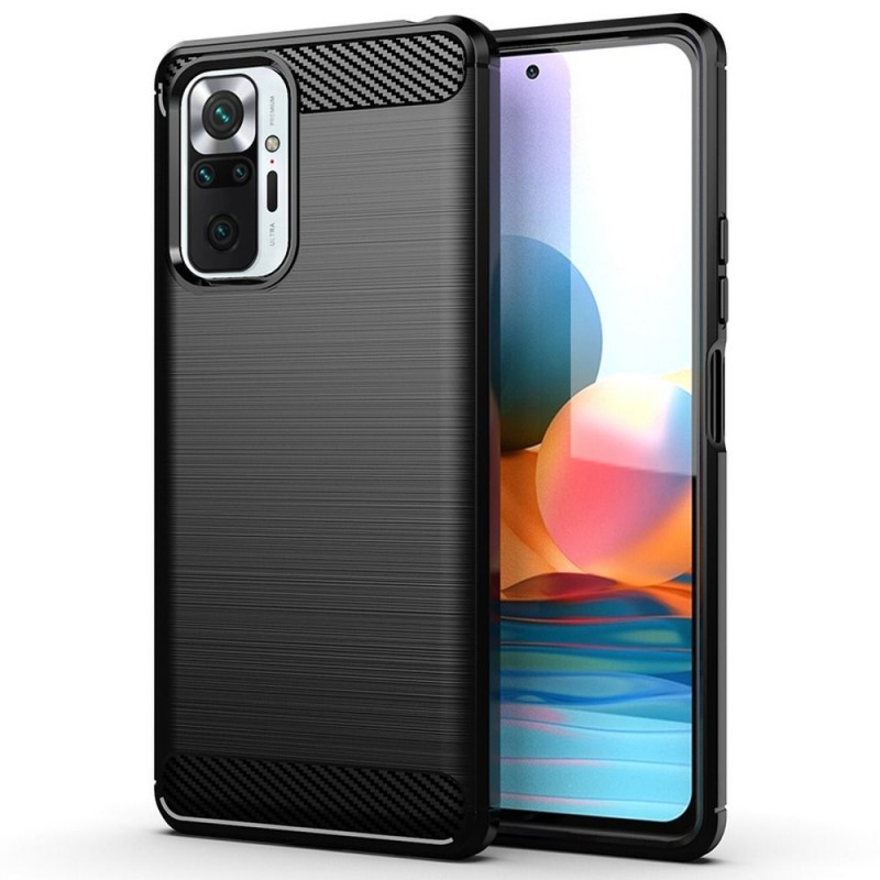 Kryt Carbon na XIAOMI Redmi Note 10S Elegant  Čierny