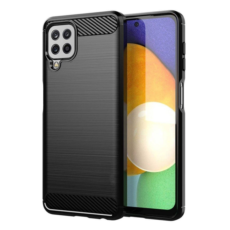 Kryt Carbon na Samsung Galaxy A22 LTE Elegant  Čierny