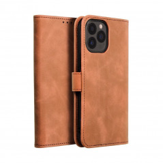 Peňaženkové puzdro TENDER Book na Apple iPhone 13 Pro Max Hnedý
