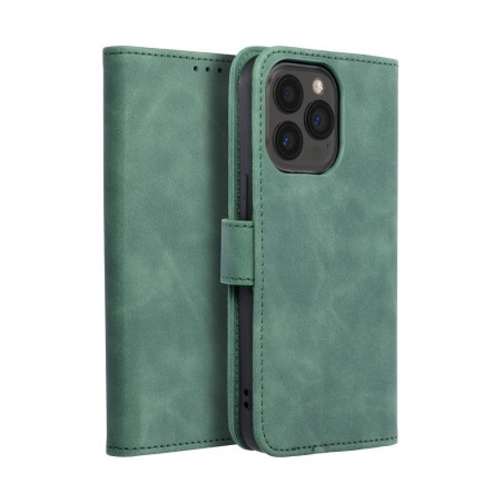 Peňaženkové puzdro TENDER Book na Apple iPhone 13 Pro Zelený