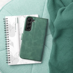 Peňaženkové puzdro TENDER Book na Samsung Galaxy A04s Zelený