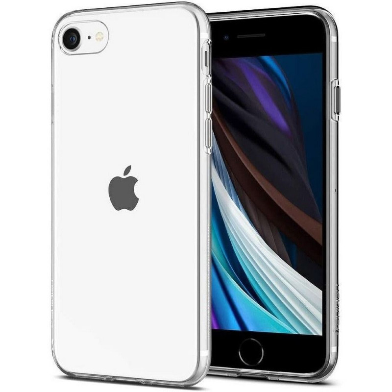 Kryt Spigen Liquid Crystal na Apple iPhone SE 2020 Krištáľovo čistý  Transparentný