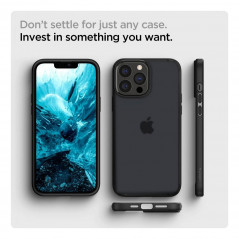 Kryt Spigen Ultra Hybrid na Apple iPhone 13 Pro Krištáľovo čistý  Matná čierna mrazivá