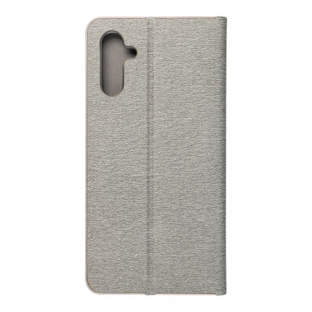 Peňaženkové puzdro LUNA Book Gold na Samsung Galaxy A04s Elegant  Strieborný
