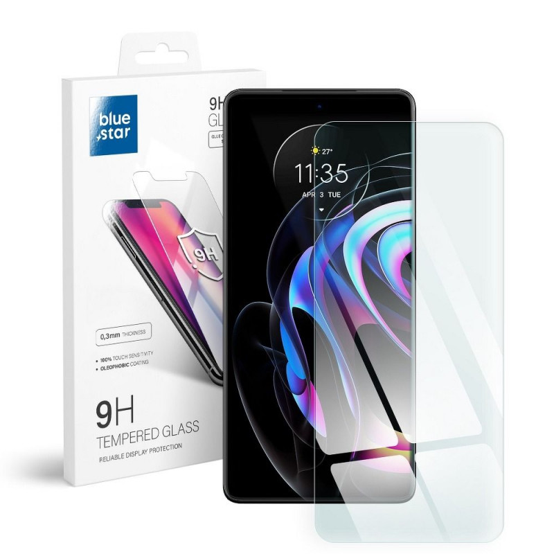 Ochranné sklo Blue Star 9H na Motorola Edge Transparentný 