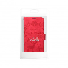 Peňaženkové puzdro MEZZO Book na Samsung Galaxy A03s Červený