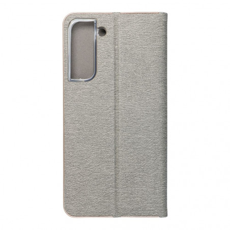 Peňaženkové puzdro LUNA Book Gold na Samsung Galaxy S22 Plus Elegant  Strieborný