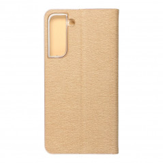 Peňaženkové puzdro LUNA Book Gold na Samsung Galaxy S22 Plus Elegant  Zlatý