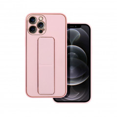 Kryt LEATHER Case Kickstand na Samsung Galaxy S20 FE Ružový