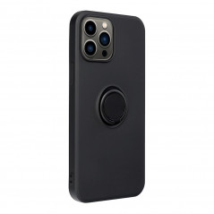 Kryt Silicone ring na Apple iPhone 13 Pro Max Čierny