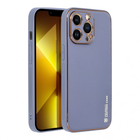 Kryt Leather na Apple iPhone 13 Modrý