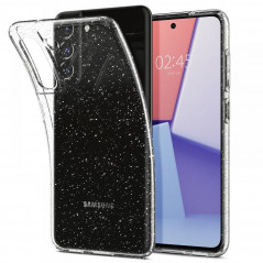Kryt Spigen Liquid Crystal na Samsung Galaxy S21 FE 5G Krištáľovo čistý  Trblietavý kryštál