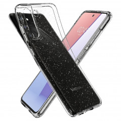 Kryt Spigen Liquid Crystal na Samsung Galaxy S21 FE 5G Krištáľovo čistý  Trblietavý kryštál